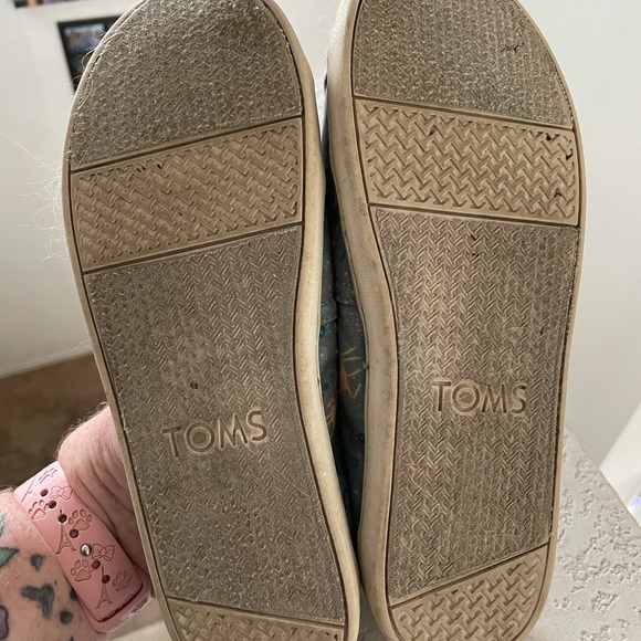 Women's Size 7/Girls size 5 Toms Unicorn flats - Picture 5 of 5